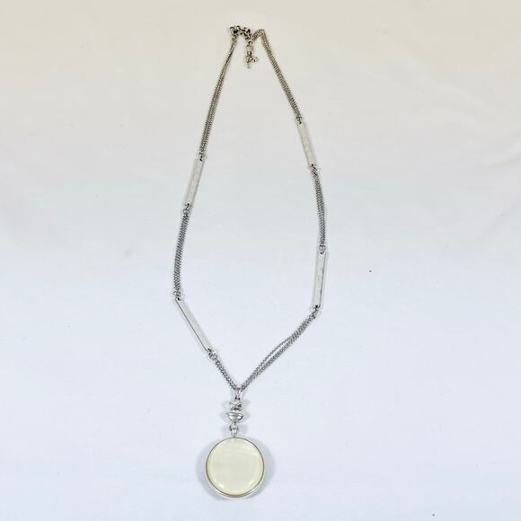 Rhodochrosite Navajo Round Double Sided Pendant Necklace Jewelry 16" Fantasy - Picture 3 of 11